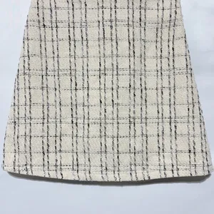 Princess Polly Tweed Mini Skirt Caroline Ivory Black Size 4 thumbnail 5