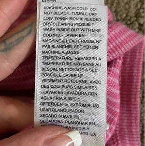 Levi’s Pink Striped Tank Top thumbnail 4