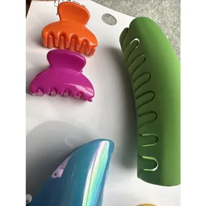 New Time And Tru Hair Claw Clip Lot of 2 Sets Colorful Retro Artsy Teacher Lg Sm thumbnail 6