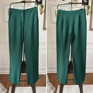 OGL Move Green Straight Leg Trousers Pants $65 M thumbnail 2