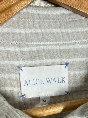 Alice Walk Striped Cotton Gauze Blouse Medium Ombré thumbnail 2