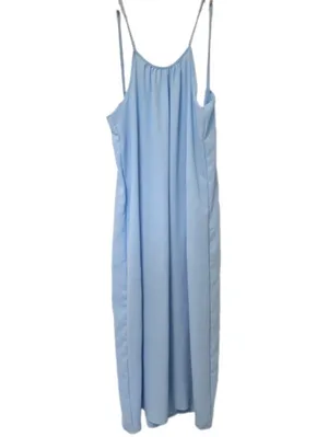 Womens Spaghetti Strap Maxi Dress Size Large Oversized Lightweight Beach NEW thumbnail 2