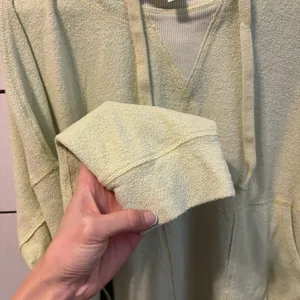 Free People Movement Terry Cloth Green Sweatshirt thumbnail 5