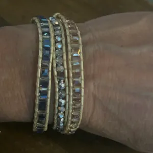 Victoria Emerson crystal leather wrap bracelet thumbnail 2