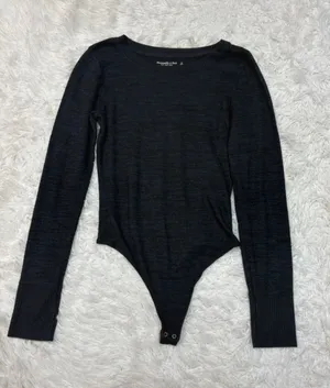 Abercrombie soft af long sleeve bodysuit thumbnail 1