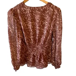 Sofia Jeans Women's Long Sleeve Ruched Waist Top Size‎ Small thumbnail 2
