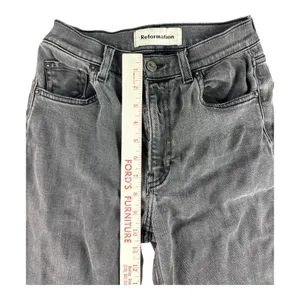 Reformation Selma High & Skinny Jeans Fraser Grey Wash Size 26 Sustainable thumbnail 6