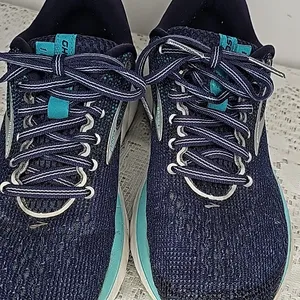 Brooks Ghost II blue lace up athletic running training gym walking shoes sz 7.5 thumbnail 5