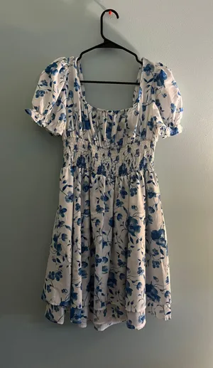 Ruffle Flower Dress Multi Size M thumbnail 4