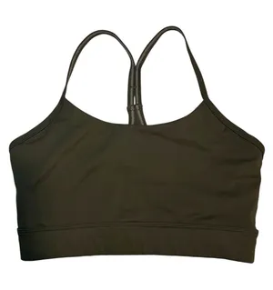 Amazon Olive Green Racerback Sports Bra Small thumbnail 1