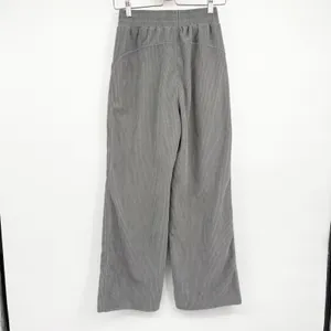 Halara Womens Grey Ribbed High Waisted Wide Leg Work Athleisure Pants Size XS thumbnail 6