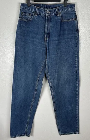 Vintage Levis 560 Jeans Womens 12 Loose‎ Fit Straight Leg High Waist Medium Wash thumbnail 1