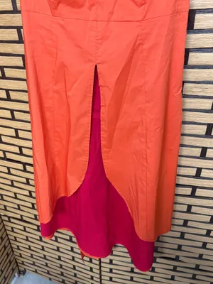 New York & company Orange and pink dress size XS thumbnail 5