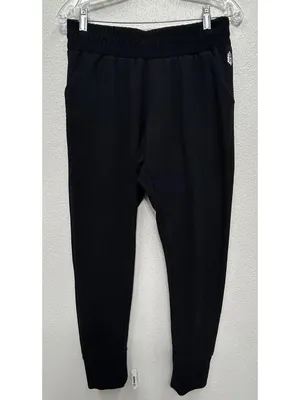 Free People Movement Sunny Skinny Sweatpant Jogger Black Womens Medium thumbnail 2