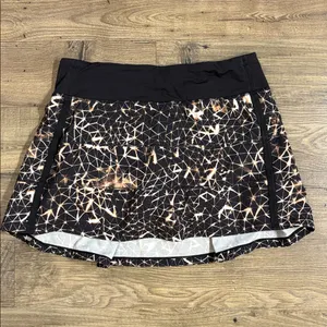 Lululemon Pace Rival Skirt Sugar Crush Multi Black Size 6 Regular thumbnail 3
