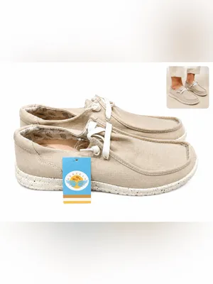 Women’s moccasin Neutral Lace Shoes - Beige size 10 new tags casual beach cute thumbnail 2