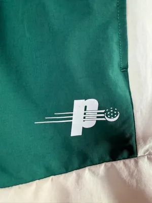Prince Pickleball Tennis Athletic Shorts Green with Cream Trim Size Small‎ thumbnail 4
