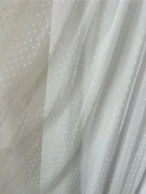 Lulu’s Divine Invitation white Tulle Swiss Dot Ruffled Midi Dress size XS thumbnail 3