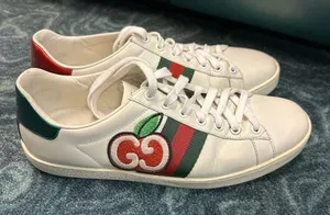Gucci White Sneakers with Red and Green Stripes size EU 42 (USA 10 thumbnail 1