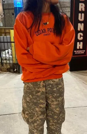 Orange Cedar Point Ohio Crewneck thumbnail 3
