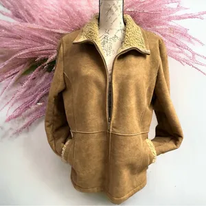 Women’s Vintage Faux Suede Leather Jacket thumbnail 3