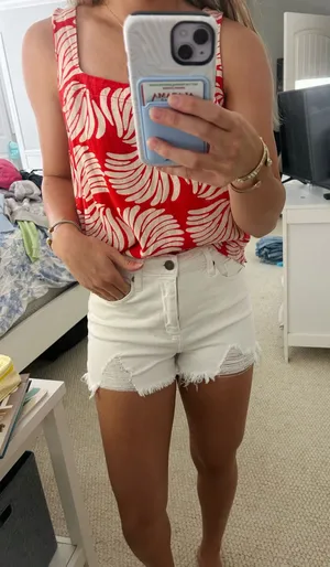 KanCan USA White Jean shorts thumbnail 1