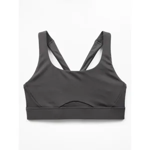 New Athleta S Interval Sports Bra Shadow Grey Small Cup A-C thumbnail 3