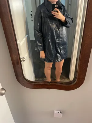 Mantessa Vintage Faux Leather Coat thumbnail 4
