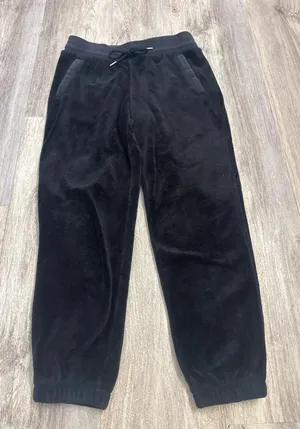 Athleta Double Cozy Karma Jogger Black Plush Fleece Sweatpants Womens Medium thumbnail 1