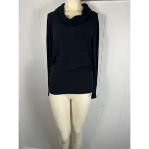Beyond Yoga Women's Black Cowl Neck Bamboo from Rayon Long Sleeve Top in Size S. thumbnail 2