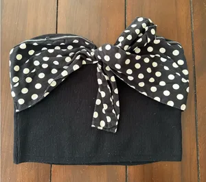 Dolan Anthropologie Polka Dot Strapless Top thumbnail 1