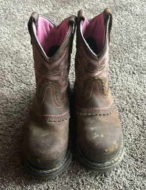 Hytest steel toe women’s cowboy boots‎ size 6.5 thumbnail 1