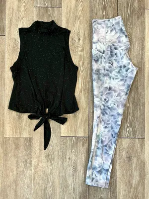 Size Small Lululemon Top and Athleta Leggings Bundle thumbnail 1