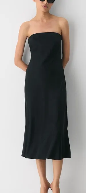 Aritzia TEN strapless satin midi dress NEW thumbnail 1