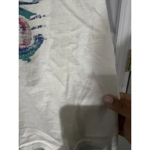 Vintage 90's Hanes Dolphin Seashell Graphic Tee T-Shirt Size Small Tropical W thumbnail 6