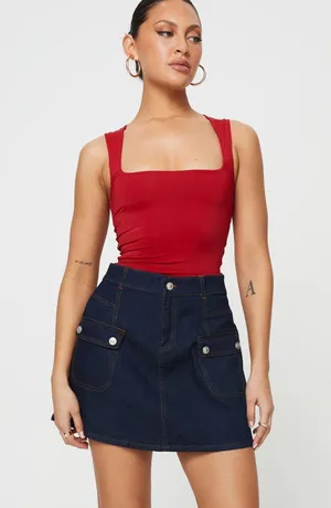 Princess Polly Denim Skirt thumbnail 1