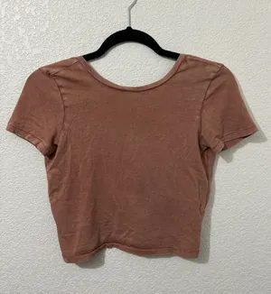 Aerie Cross Back Cropped Tee thumbnail 1