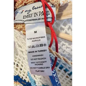 My Beachy Side Rima Scalloped Crop Top Medium Crochet Malibu Blue $235 Boho thumbnail 7