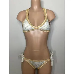 New. Pilyq Cobra Crochet trim bikini. S-top/M-bottom. Retails $178 thumbnail 5