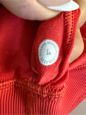 Lululemon Energy Bra High Neck Long Line in Carnation Red. Size 4 thumbnail 6