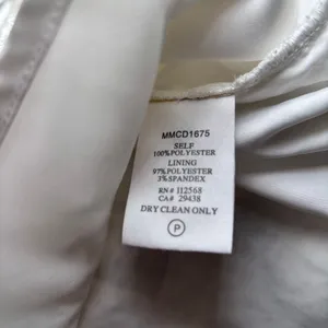 MM Couture Miss Me White‎ Strapless Lace Mini Dress Medium Wedding Cocktail thumbnail 9