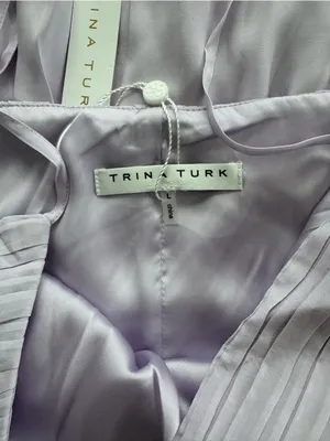NWT Trina Turk Cherry Grove Lavender Purple Maxi Dress Size Large thumbnail 11