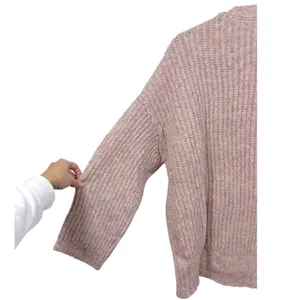 Free People Molly Cable Cardi Oversized‎ Knit Cardigan XS thumbnail 9