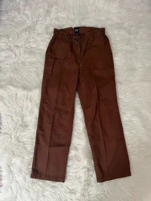 GAP Easy Twill Brown Straight-Leg Pants Size Medium  thumbnail 4