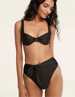 J. Crew Tie High-Rise Bikini Bottom thumbnail 1