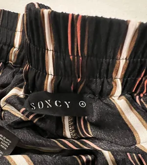 Soncy Striped Skirts with Black and White Accents Size 6 By thumbnail 5