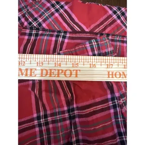 Victoria's Secret Plaid PJ Pajama Set Size XLarge Red Pink Drawstring Button up thumbnail 9