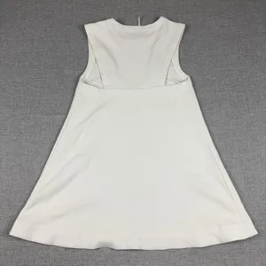Free People Tank Dress Womens XS White Sleeveless Knit Shift Solid Casual thumbnail 2