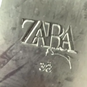 ZARA Women's Black Leather Chelsea Ankle‎ Boots Size 7.5 (EU 38) Minimalist thumbnail 12
