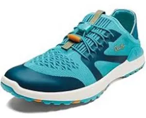 Olukai miki trainer sneakers teal casual women’s‎ size 8 bright slides thumbnail 1
